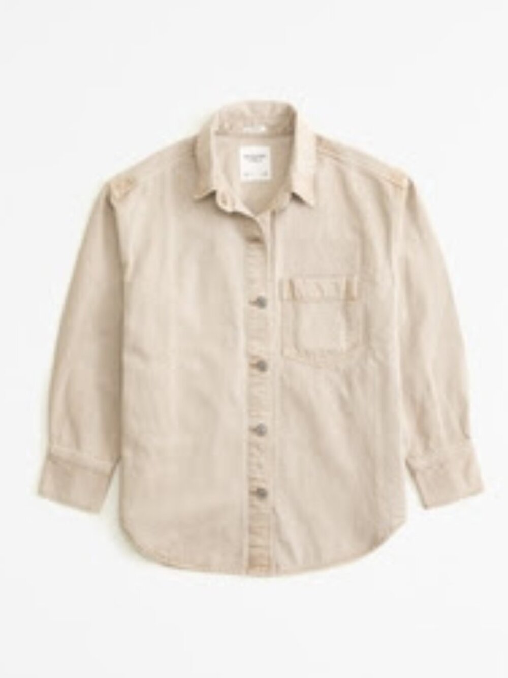 A&F Oversized Denim Button-Up Shirt - Size M